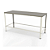 Bancada Mesa Central Mbr015 Braesi Tampo Inox 160 X 60 de Vitrine - Imagem 1