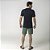 Pijama Masculino Curto Étnico Verde e Preto - Imagem 4