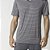 Pijama Masculino Curto Listrado Cinza Aço - Imagem 3