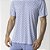 Pijama Masculino Curto Geometric Azul - Imagem 3