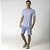 Pijama Masculino Curto Geometric Azul - Imagem 2