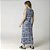 Camisola Longa Regata Azul Paisley - Imagem 3