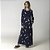 Kaftan Feminino Longo Meteorito Marinho com Bolso - Imagem 1