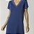Camisão Feminino Midi Azul Atalaia com Renda - Imagem 2