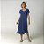Camisão Feminino Midi Azul Atalaia com Renda - Imagem 1