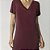 Camisão Feminino Midi Vinho com Renda - Imagem 2