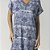 Camisão Feminino Curto Azul Paisley - Imagem 3