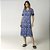 Camisão Feminino Midi Azul Organique com Renda - Imagem 1