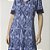 Camisão Feminino Midi Azul Organique com Renda - Imagem 2