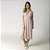 Camisão Feminino Longo Gestante Rosa Suave - Imagem 1