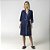 Robe Feminino Curto Marinho com Cetim - Imagem 1