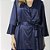 Robe Feminino Curto Cetim Azul Marinho - Imagem 3