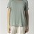 Pijama Feminino Manga Curta Listra Provence e Verde - Imagem 2