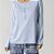 Pijama Feminino Longo Azul Paisley - Imagem 2