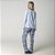 Pijama Feminino Longo Azul Paisley - Imagem 3