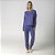 Pijama Feminino Longo Charlotte Azul - Imagem 1
