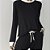 Pijama Feminino Longo Preto com Off White - Imagem 2