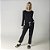 Pijama Feminino Longo Preto com Off White - Imagem 1
