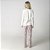 Pijama Feminino Longo Rosê Art Nouveau com Renda - Imagem 3