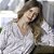 Pijama Feminino Longo Aberto Cashemere Grey - Imagem 7