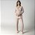 Pijama Feminino Longo Gestante Rosa Suave - Imagem 1
