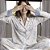 Pijama Feminino Longo Aberto Branco Blosson Blue - Imagem 4