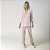Pijama Feminino Aberto Rosa Folliage - Imagem 1