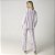 Pijama Feminino Longo Aberto Stripe Mix - Imagem 3