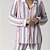Pijama Feminino Longo Aberto Stripe Mix - Imagem 2