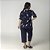 Pijama Feminino Capri Plus Size Meteorito Marinho - Imagem 3