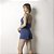 Short Doll de Alça Azul Atalaia com Renda - Imagem 3