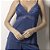 Short Doll de Alça Azul Atalaia com Renda - Imagem 2