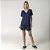 Pijama Feminino Curto Marinho com Cetim - Imagem 2