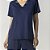 Pijama Feminino Curto Marinho com Cetim - Imagem 3
