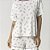 Pijama Feminino Curto Branco Lavanda - Imagem 3