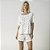 Pijama Feminino Curto Branco Lavanda - Imagem 1