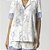 Pijama Feminino Curto Aberto Branco Blosson Blue - Imagem 2