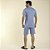 Pijama Masculino Curto Visco Listrado Azul - Imagem 4