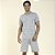 Pijama Masculino Curto Visco Listrado Mescla Claro - Imagem 1