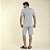 Pijama Masculino Curto Visco Listrado Mescla Claro - Imagem 4