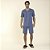 Pijama Masculino Curto Poliamida Listrado Azul Claro - Imagem 2