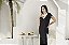 Vestido Midi Regata Preto com Off White - Imagem 5