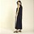 Vestido Midi Regata Preto com Off White - Imagem 3