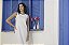 Vestido Midi Piquet Canelado Off White - Imagem 6
