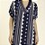 Kaftan Feminino Longo Geometric Marinho - Imagem 2