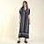 Kaftan Feminino Longo Geometric Marinho - Imagem 1