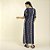 Kaftan Feminino Longo Geometric Marinho - Imagem 3