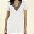 Camisão Feminino Canelado Off White com Renda - Imagem 3
