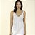 Camisola Curta Cetim Dull Off White Rendado - Imagem 4
