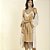Robe Feminino Midi Folha Off White e Gold - Imagem 7